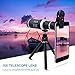 lanzuk RR-12-26-1 Phone Lens 18X Telephoto Lens High Definition Flexible Tripod Universal Clip for iPhone Samsung Most Smartphone (Black)