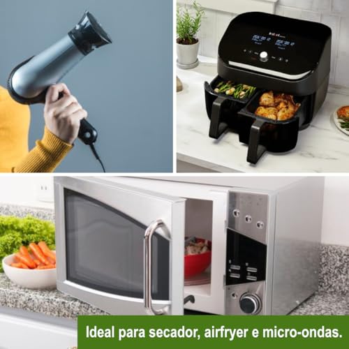 Adaptador 20A para 10A– Airfryer, Secador e Micro-ondas