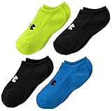 Under Armour Boys HeatGear Solo Socks, Electric Blue/Assorted, Large