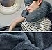 CrazyFire Inflatable Travel Pillow, U Shaped Inflatable Neck Cervical Head Pillow,Soft Compact Lightweight Travel Air Pillows+Soft Carrying Bag+Eye Mask+Ear Plug for Sleeping on Airplane,Car,Train