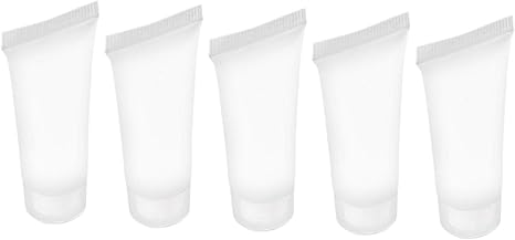 Amazon Co Jp 詰め替え容器 チューブ プラスチック ソフトチューブ 10ml クリアプラスチック 化粧品小分け スクイズチューブ ローション 収納 旅行用品 5個 旅行用品 旅行小物 通販