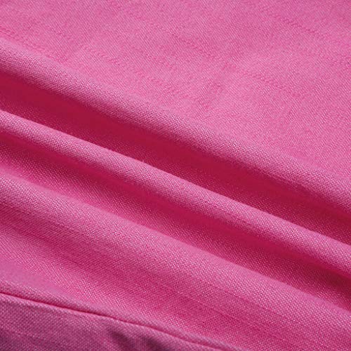 Women Short Pants, JOYFEEL ❤️ Ladies Cotton Linen Casual Elastic Waist Pants Drawstring Solid Summer Walking Shorts - Thumbnail 5