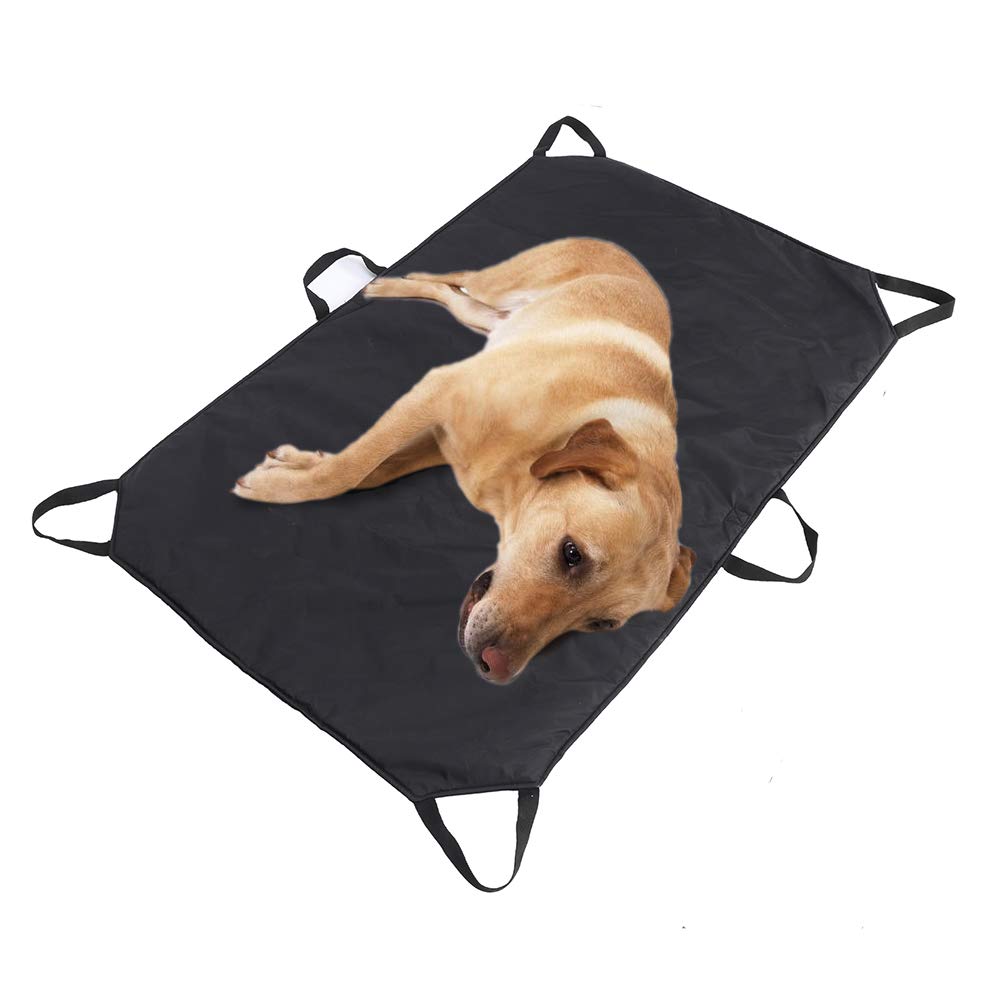 chengsan Transport Stretcher for Dogs and Other Animals, Animal Stretcher Pet Stretcher, Dog Stretcher with Safety Strap to Keep Your Pet Secure (Black)