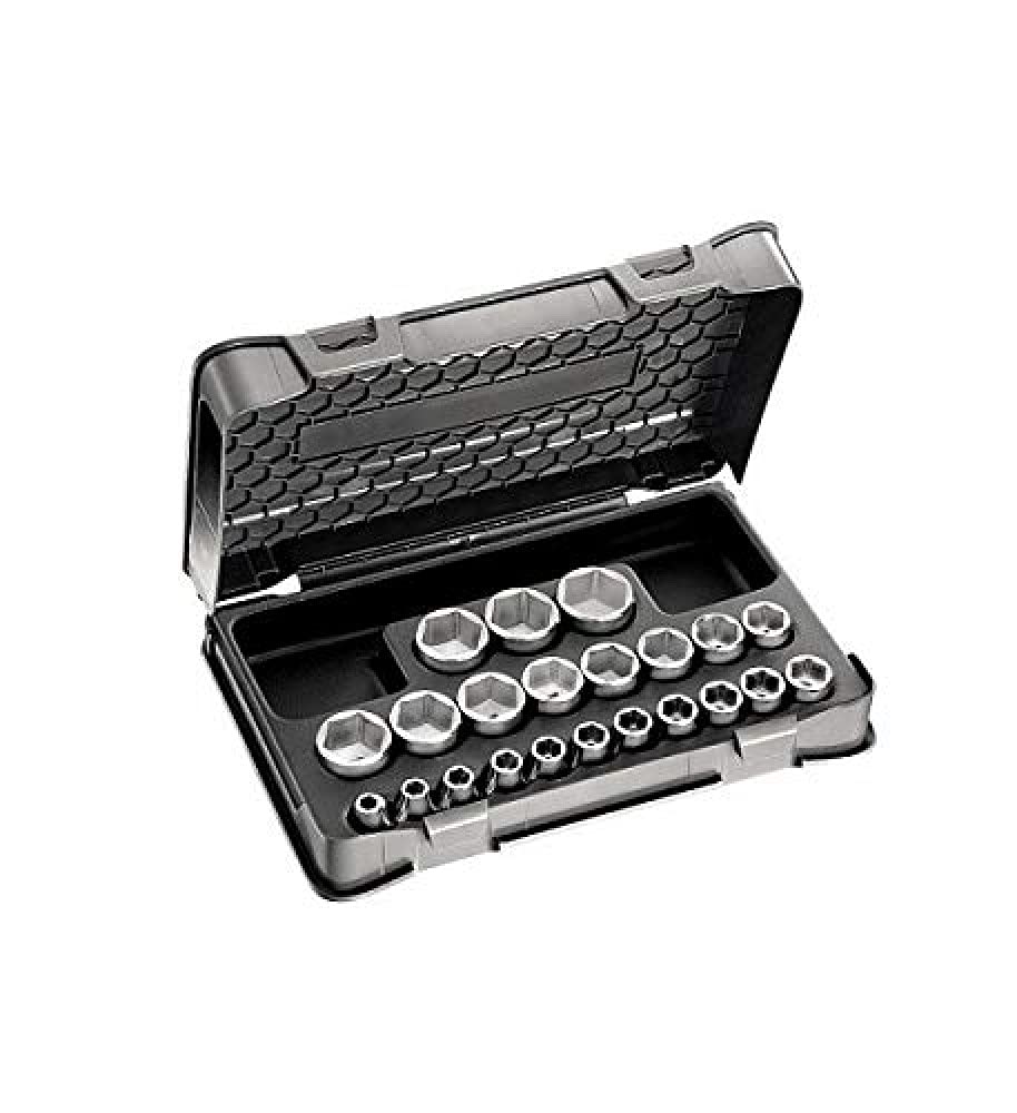 USAG U02359222 - 235 1/2 EN/C22 - Assortment with hexagonal sockets in ABS case (22 pcs.)