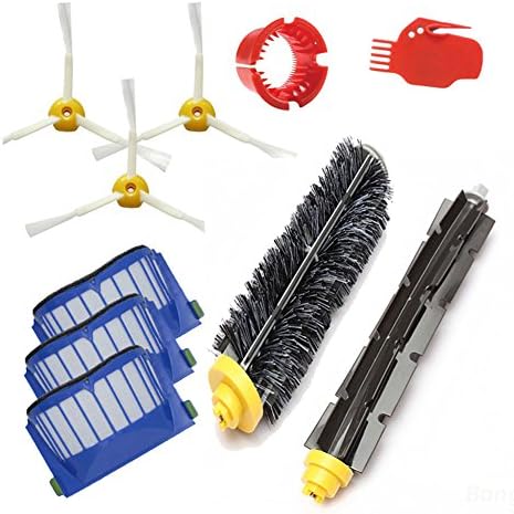 Bluepillows Replacement Accessory for Irobot Roomba 595 600 610 620 630 640 645 650 655 660 Replenishment Kit 10Pcs 600 Series High-efficient Replacement Brushes Kit