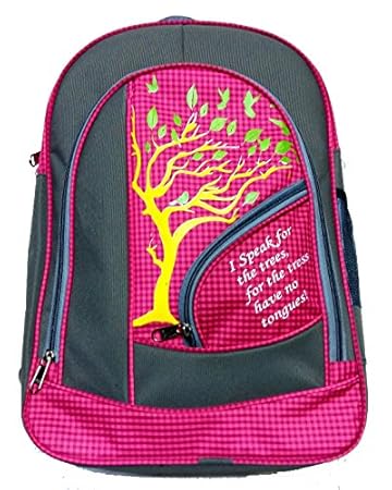 sona Kart Red School Chalo Unisex Polyester 10 L Pink Bag