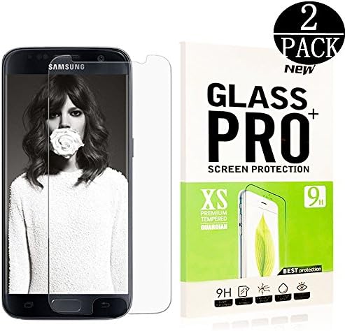 [2-Pack] Tempered Glass Screen Protector for Samsung Galaxy S7, Linboll Premium Screen Protector Film for Galaxy S7 , 9H Hardness, Easy to Intall, Bubble-Free Installation 3D Touch Compatible