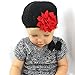 My Lello Infant Baby Girl's Crochet Beanie Hat with Flower White/Light Pink