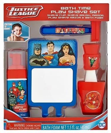 Justice Leauge Bath Play Shave Set - Non-Toxic, Non-Aerosol