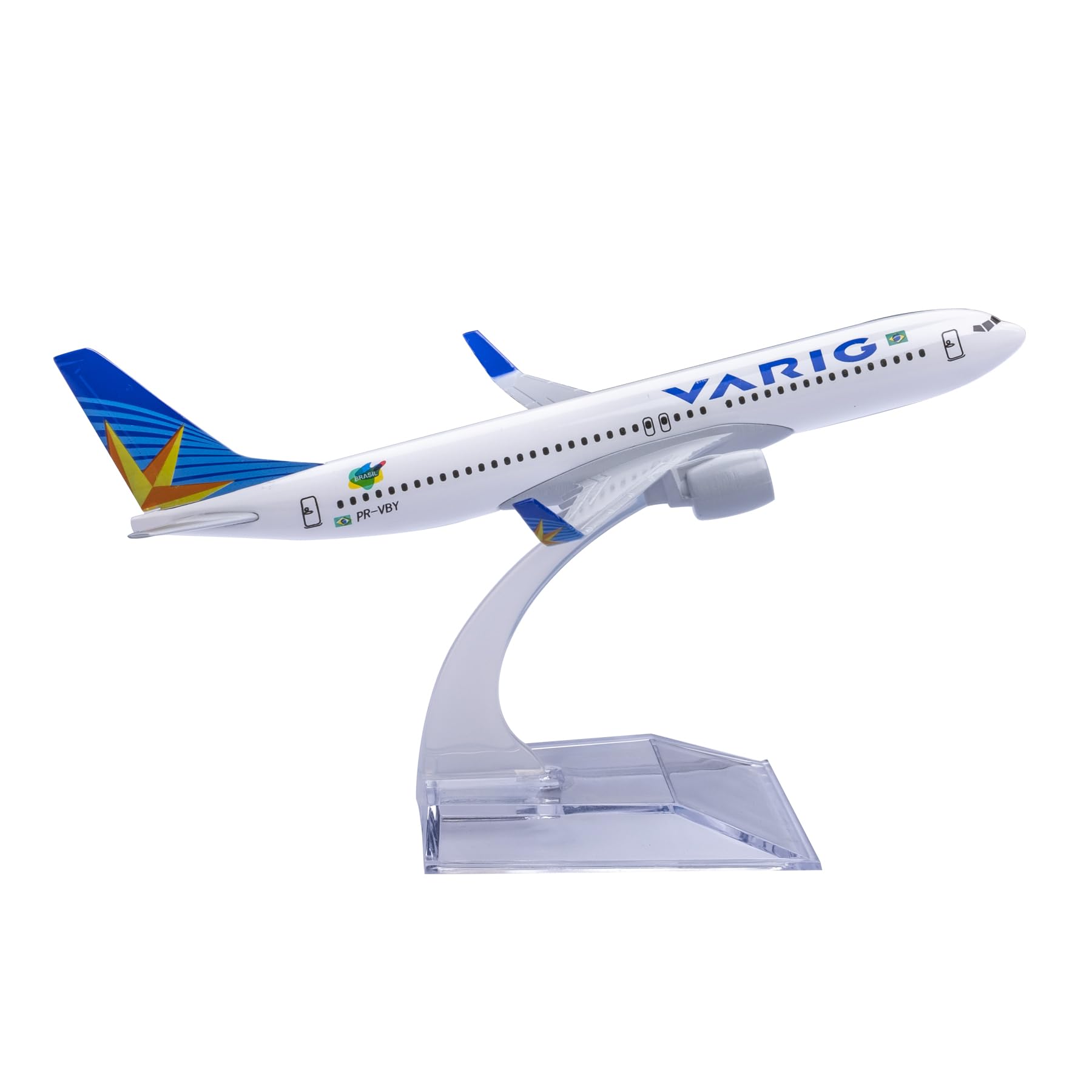 Bswath 1:400 Scale Model Boeing 737 Diecast Airplane, Alloy Plane Model for Gift, Office & Home Decoration