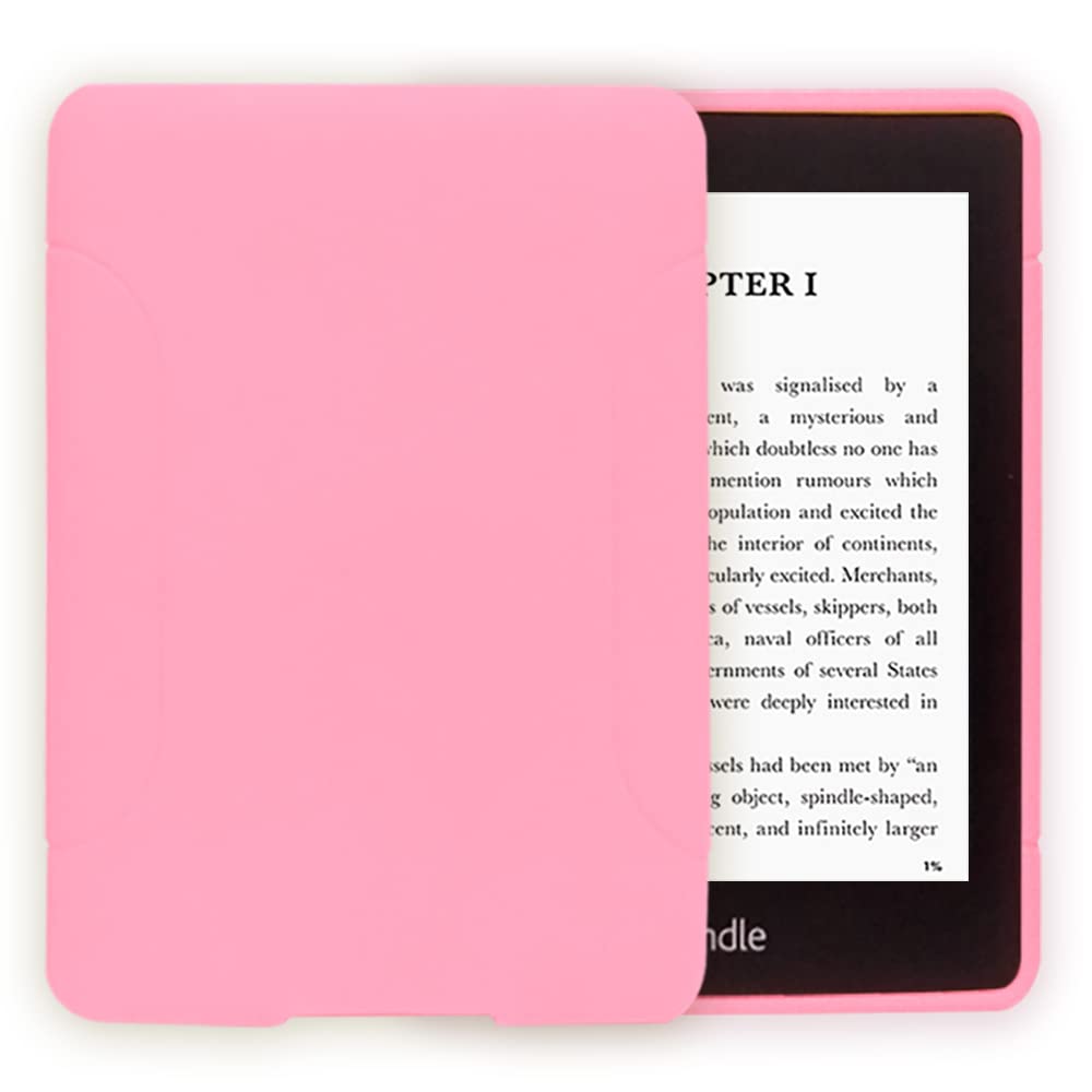 Case for All-New Kindle Paperwhite (11th Generation, 2021 Release) - Slim Fit TPU Gel Protective Cover Case for All-New Kindle Paperwhite E-Reader 6.8" (Pink) — image 1