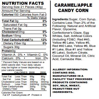 Caramel Apple Candy Corn 1 LB Bag