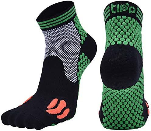 Mens Socks Sports Running/Men and women short Knee High marathon bicycle long-distance compression sports socks black and green men's models [39-44]