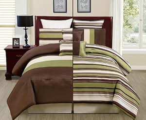 Amazon.com: Luxury Veneto 8-piece King Size Bed in a Bag ...