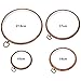 Tatuo 4 Pieces Embroidery Hoop Cross Stitch Hoops Imitated Wood Embroidery Circle for Art Craft Handy Sewing and Hanging