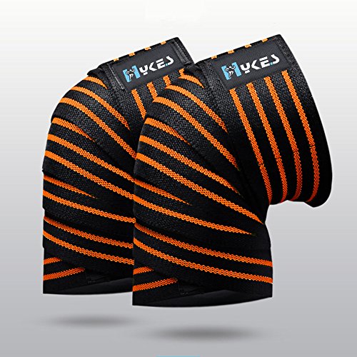 Weight Lifting Knee Wraps Heavy Duty Elastic Compression Support for