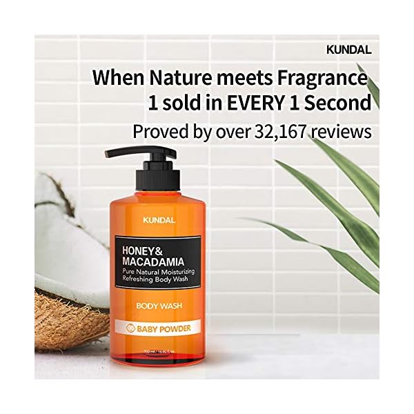 [KUNDAL] Pure Body Wash 500ml (Amber Vanilla)