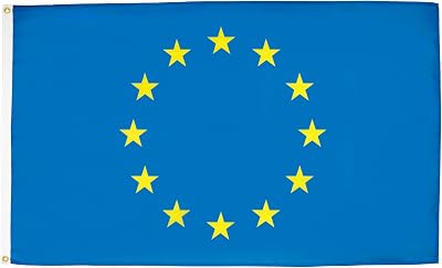 AZ FLAG Europe Flag 2x3 ft 100D Polyester with Two Brass Eyelets