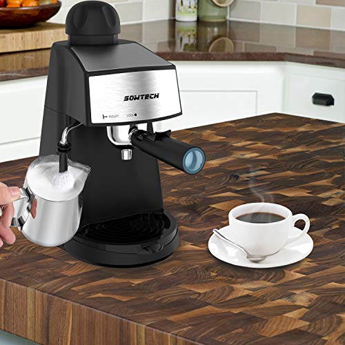 4 Espresso+Machine+Cappuccino+Frother+Carafe
