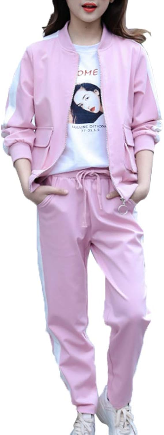 Amazon 美しいです ガールズ ジャージ パーカー 子供服 アウター 女の子 ジャンパー スポーツウェア 三点セット ジャージ 通販