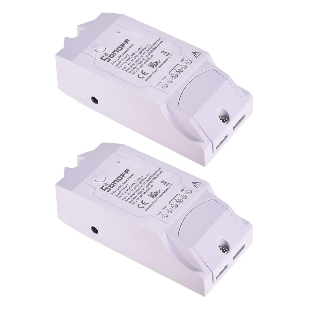 2 Stück Sonoff Dual R2 WiFi Wireless Smart Switch 2-kanal DIY Smart ...