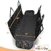 Dog Seat Covers with Pocket Zippers Side Flaps for Cars SUVs and Trucks - Dog Car Seat Covers - Pet Seat Covers - Dog Car Covers - Backseat Cover for Dog - Hammock Convertible plus 2 Pet Seat Belts