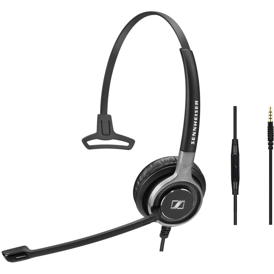 Sennheiser SC 635 (507253) - Single-Sided Business Headset | For Mobile Phone and Tablet | with HD Sound & Ultra Noise-Cancelling Microphone (Black)