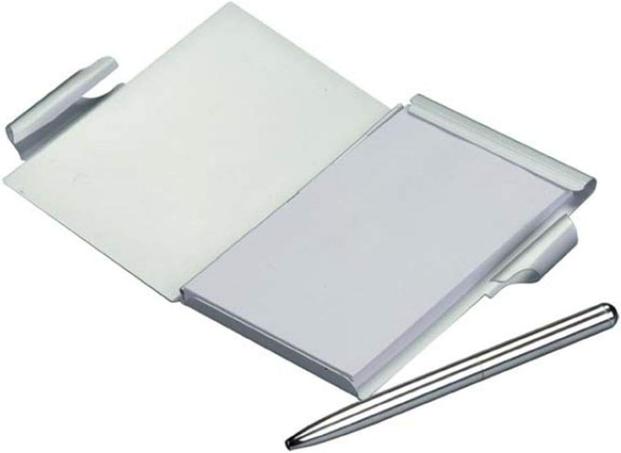 Ten Pocket notebook with pen cod.EL6020 cm 11,2x7,2x1h by Varotto & Co, aluminum, S