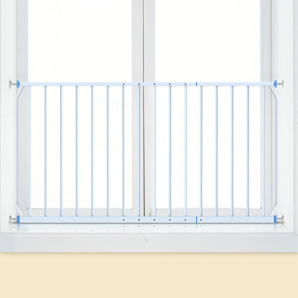 Extra Wide Baby Window Balcony Guards Guardrail Fence Children Safety Protective Net Metal High-rise, Height 77cm (Size : 100-165cm)