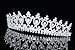 Bridal Pageant Rhinestones Crystal Wedding Tiara Crown - Silver Plated Clear Crystals T496