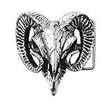 Ram's Skull Belt Buckle by Alchemy Gothic (Metal-Wear)