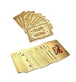 24k Gold Foil Plastic Waterproof Playing Cards Poker (Dragons Pattern)