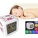 Abovehill hello kitty Digital Alarm Clock,7 colors display, 8 kinds of alarm music With Take time, date, week and two temperature functions