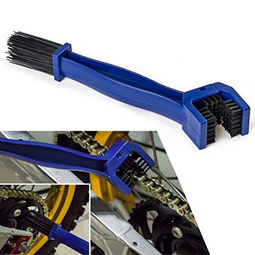 AUTDER Chain Brush Bike Cleaning Tool Cycling, for Motorcycle Maintain Bicycle Pack of 2 (Red,Red)