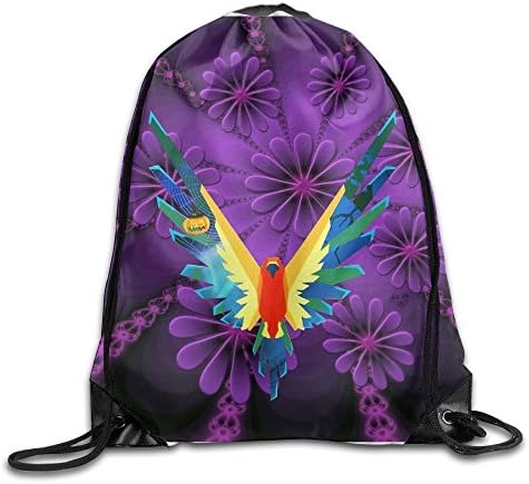 Elsaer Logan Paul's Parrot Logo Bag Maverick Design Sport Gym Sack Drawstring Backpack Bag