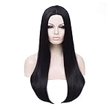 QACCF Long Black Wig 26" Women's Long Straight
