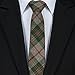 Elviros Mens Eco-friendly Handmade Plaid Cashmere Wool Slim Tie 2.4'' (6cm) Tartan A