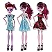 UCanaan 17Pcs Doll Clothes and Accessories for Monster high Dolls Includes 6 Sets Handmade Clothes + 6 Pair of Shoes