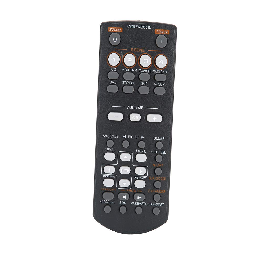 Annadue Universal Remote Control, Replacement DVD Video Remote Control for RAV250 RX-V365 RX-V361, for Yamaha RAV28 RAV34. (Black)