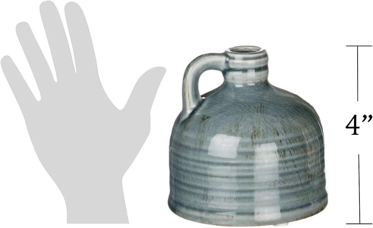 Sullivans Small Ceramic Jug Set, Farmhouse Home Decor, Set of 3 Vases, Multi-Color (CM2431): Home & Kitchen