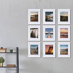 HEART ART White 11x14 inches Picture Frame Set of