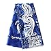 pqdaysun 5 Yards African Net Lace Fabrics Nigerian French Fabric Embroidered and Rhinestones Guipure Cord Lace F50378 (Royal Blue)