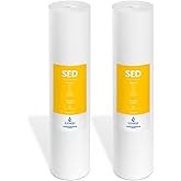 Express Water – 2 Pack Sediment Replacement Filter – Whole House Replacement Water Filter – SED High Capacity Water Filter – 5 Micron – 4.5” x 20” inch