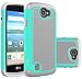 OEAGO LG K4 LTE Case, LG Spree Case, LG Rebel LTE Case Cover Accessories - Shock-Absorption Dual Layer Defender Protective Case Cover for LG K4 LTE/LG Spree/LG Rebel LTE/LG Optimus Zone 3 - Mint