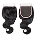 AMELI Body Wave 4 Bundles With Closure Short Human Hair Weave Bundles With Free Part Lace Closure 8A Brazilian Hair 8 inch Natural Color (8 8 8 8+8 closure)