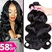 Gabrielle Brazilian Hair Body Wave 100 % Virgin Human Hair 3 Bundles 7A Unprocessed Brazilian Virgin Hair Weave Natural Color 8-28 Inch ( 10 12 14）