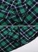 OCHENTA Women's Long Sleeve Button Down Classic Plaid Shirt