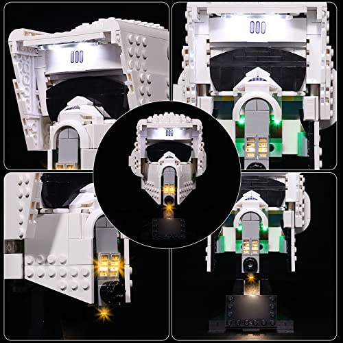 Led Light Kit for Lego Scout Trooper Helmet,Led Decoration Lighting Set