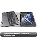 Infiland ASUS Transformer Book T100HA Case, Premium PU Leather Keyboard Portfolio Stand Cover Case for ASUS Transformer Book T100HA 10.1