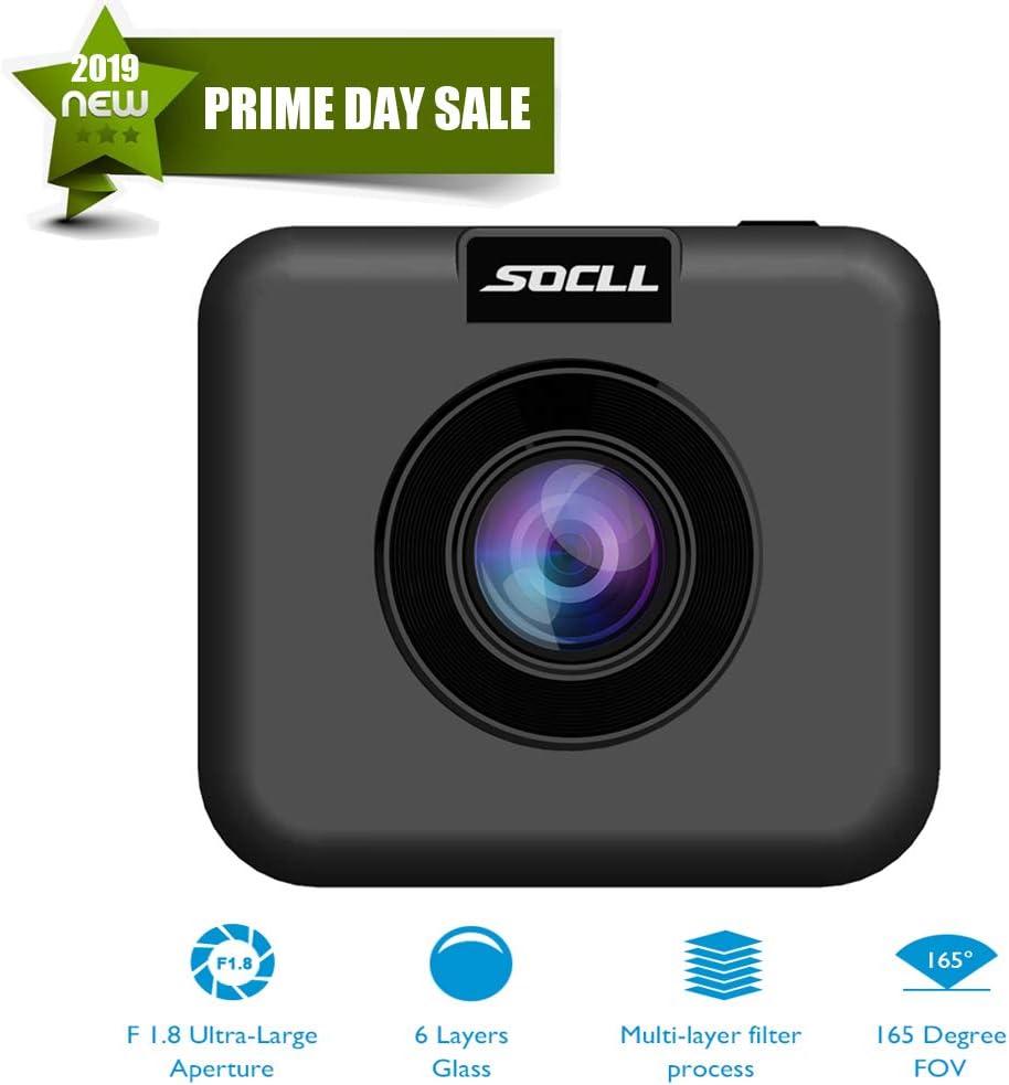 Socll 2019 Latest Dash Cam 1080P FHD Full HD Dash Camera for Cars Loop Recording G-sensor Parking Monitor Motion Detection 2.0 inch IPS screen night vision sensor 165 degree wide angle